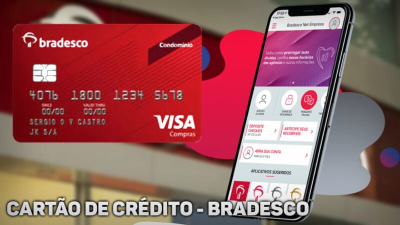 Cartão de crédito Bradesco com isenção de anuidade por 1 ano