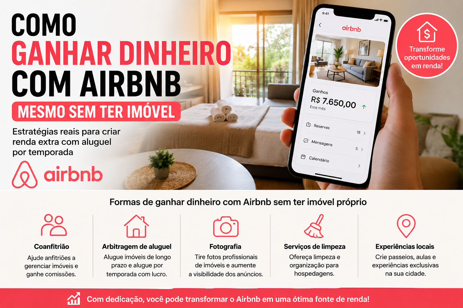 Como Ganhar Dinheiro com Airbnb Mesmo Sem Ter Imóvel: O Guia Completo Que Eu Gostaria de Ter Lido Antes